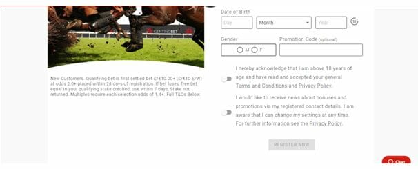 GentingBet Registration Form - Part 3