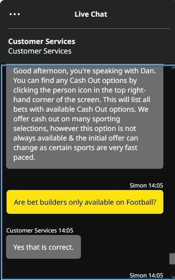 BetGoodwin Live Chat Screenshot