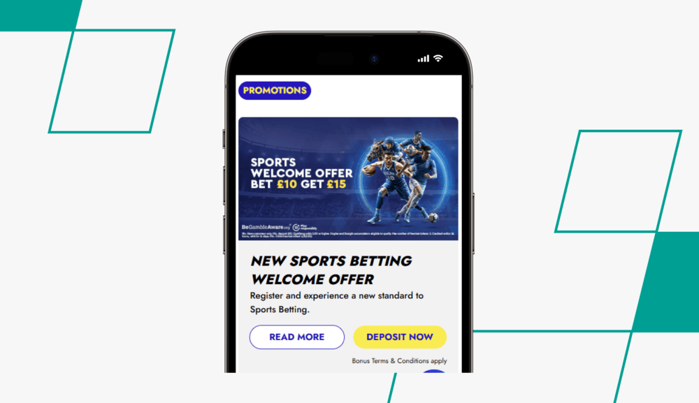 screenshot of highbet promotions page